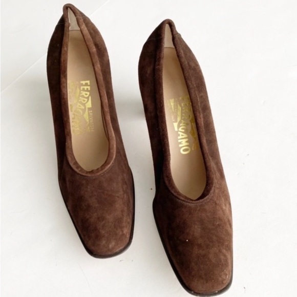 Salvatore Ferragamo 7.5 2A Shoes Pumps Heels - Picture 2 of 6
